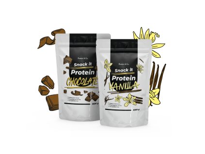 SNACK IT Proteín 1 kg + 1 kg za zvýhodnenú cenu (PRÍCHUŤ Coconut milk, ZVOĽ PRÍCHUŤ 2 Coconut milk)