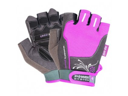 Fitness rukavice WOMANS POWER (POWER SYSTEM) (Farba Modrá, Veľkosť XS)