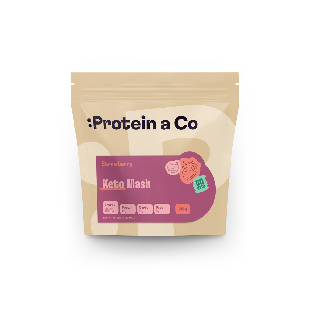 Protein & Co. Keto mash – proteinová dietní kaše Váha: 210 g, Zvol příchuť: Čokoláda