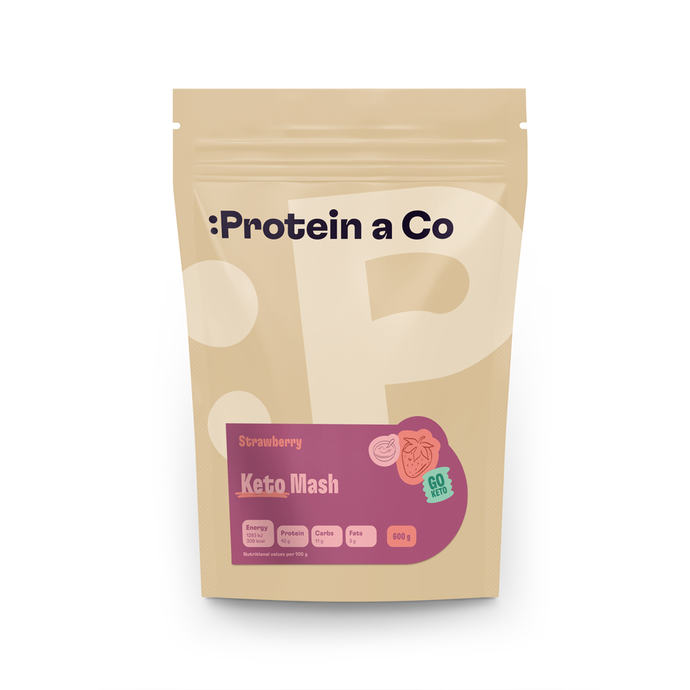 Protein & Co. Keto mash – proteinová dietní kaše Váha: 600 g, Zvol příchuť: Pistácie