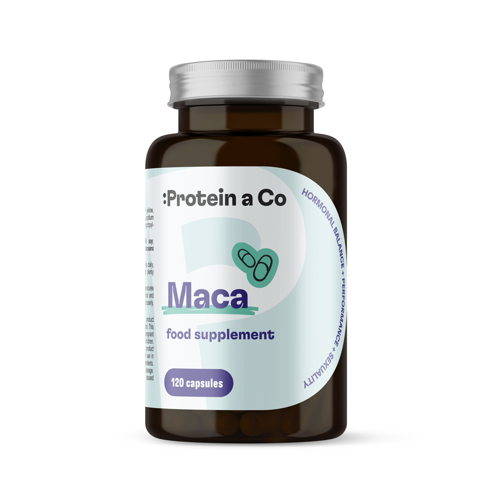 Protein & Co. Maca kapsle – doplněk stravy 120 kapslí