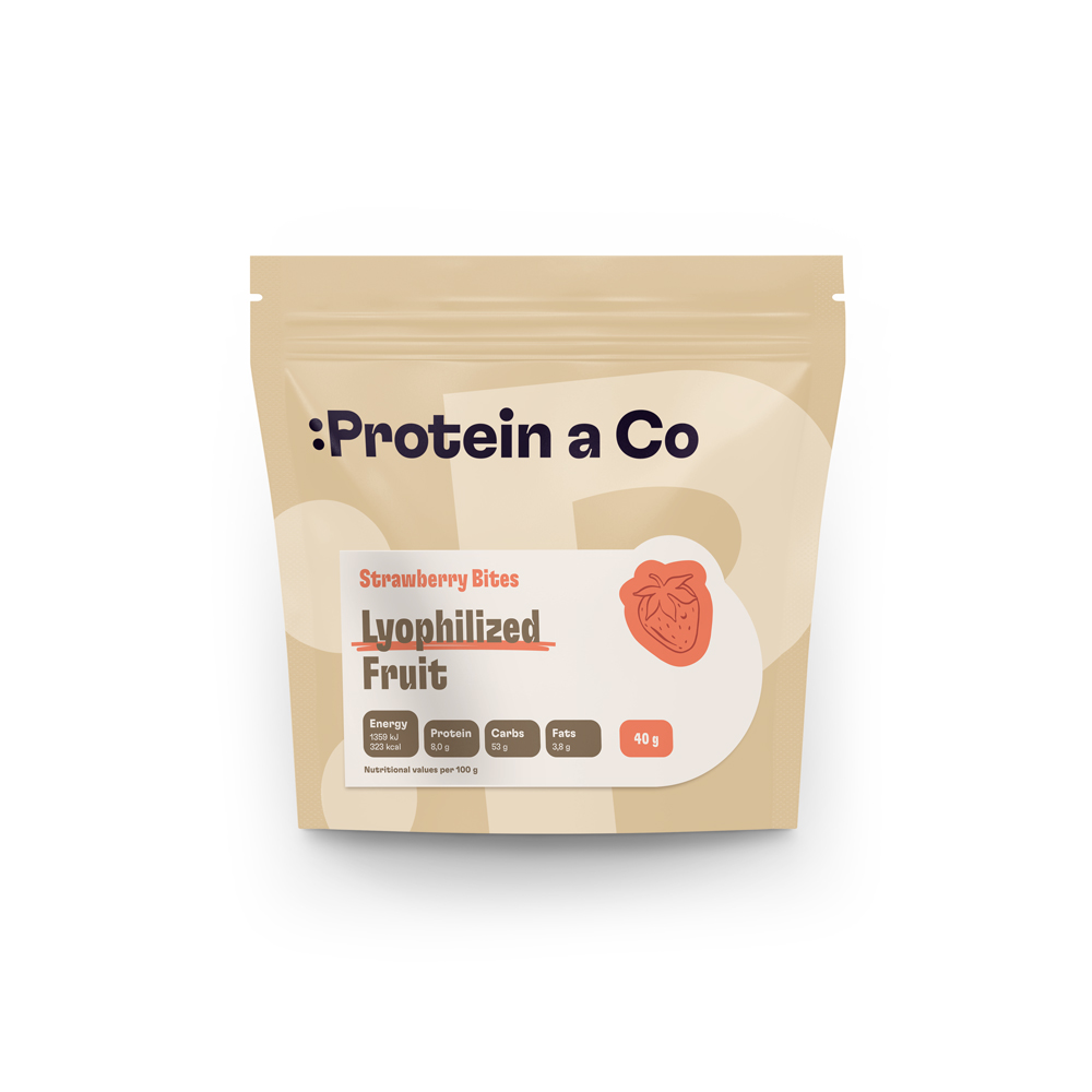 Protein & Co. Lyofilizované jahody 40 g Obrázek