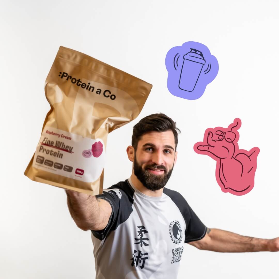 Protein&Co. FINE WHEY – přírodní protein slazený stévií 1 000 g Zvol příchuť: Chocolate brownie Obrázek