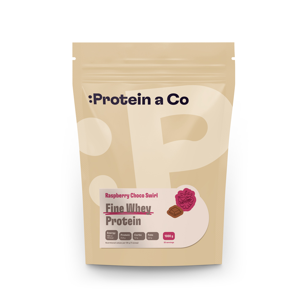 Protein&Co. FINE WHEY – přírodní protein slazený stévií 1 000 g Zvol příchuť: Pistachio dessert