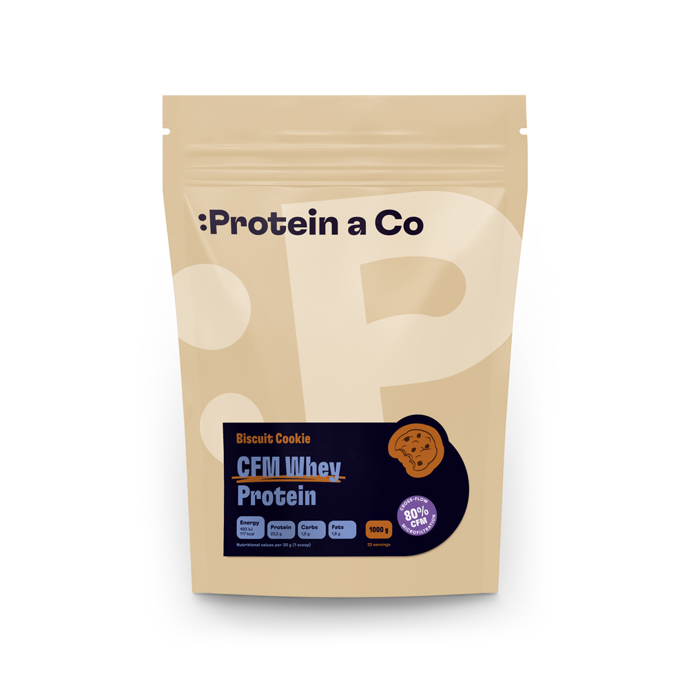 Protein&Co. WHEY PROTEIN 80 1000 g Zvol příchuť: Chocobanana symphony Obrázek