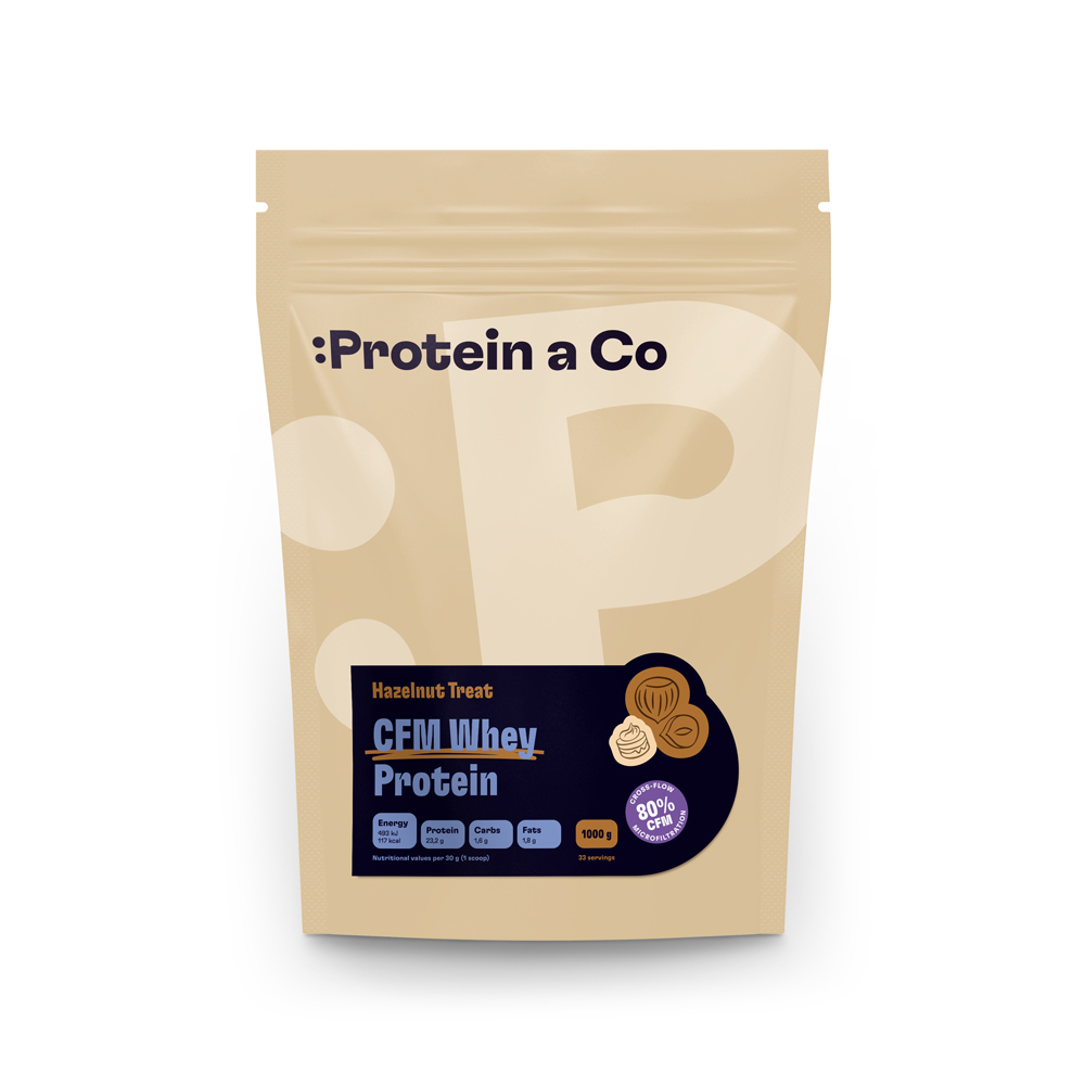 Protein&Co. WHEY PROTEIN 80 1000 g Zvol příchuť: Chocobanana symphony Obrázek