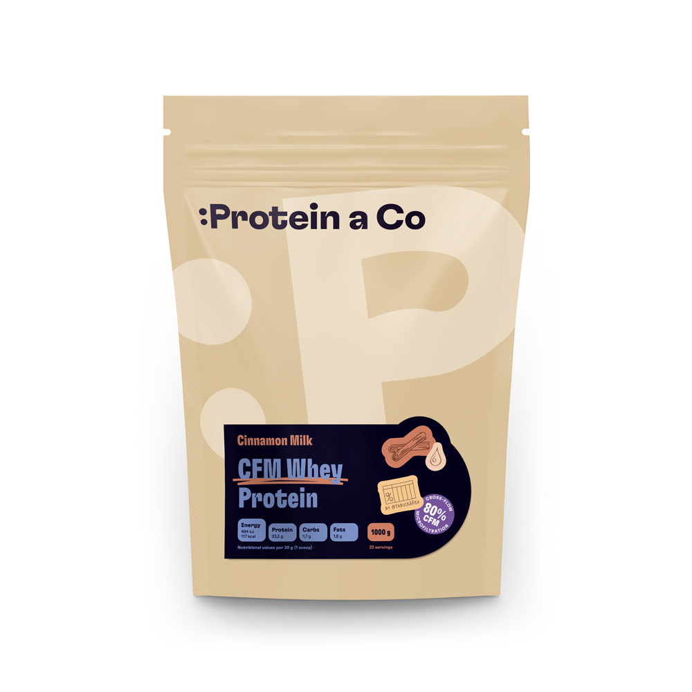 Protein&Co. WHEY PROTEIN 80 1000 g Zvol příchuť: Chocobanana symphony Obrázek