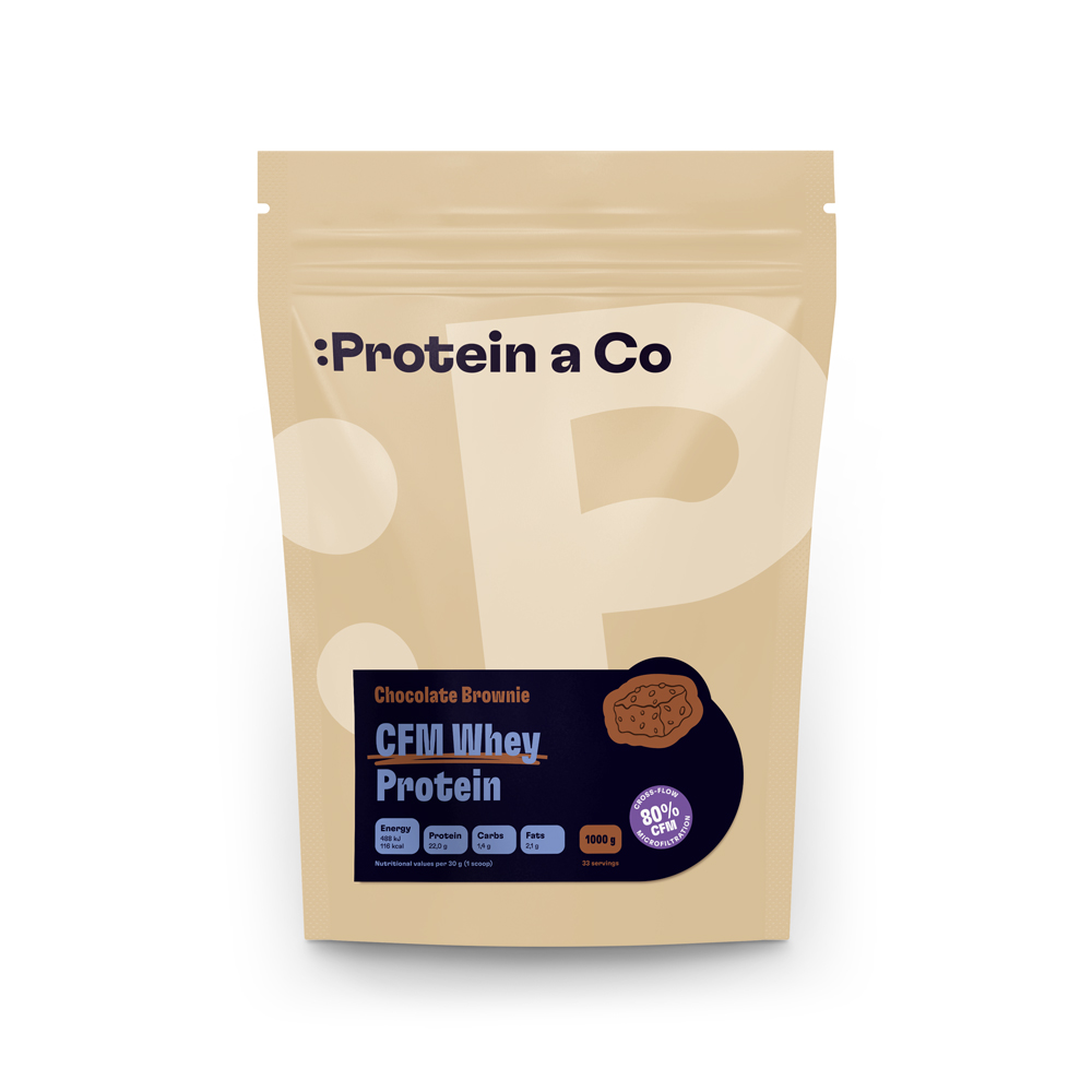 Protein&Co. WHEY PROTEIN 80 1000 g Zvol příchuť: Chocobanana symphony Obrázek