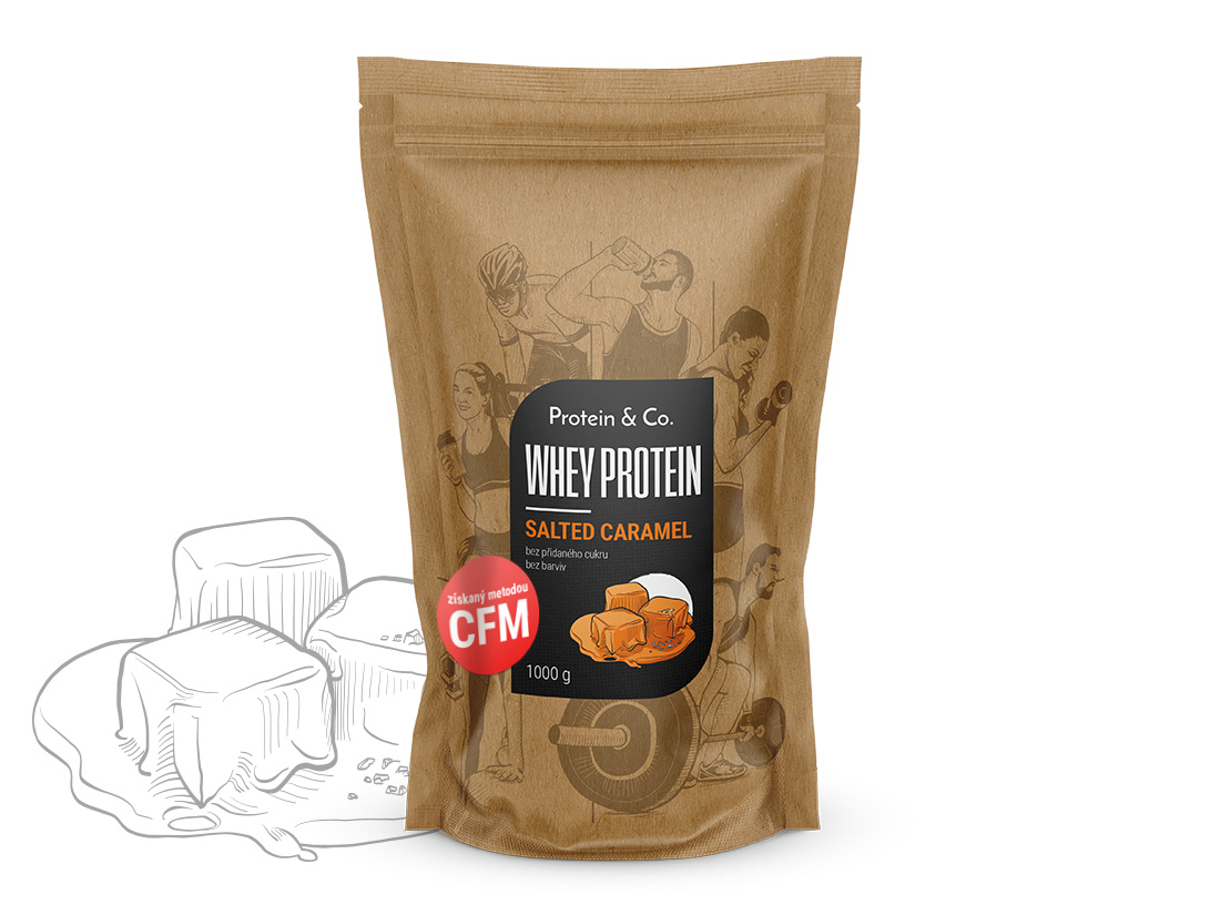 E-shop Protein&Co. CFM Whey protein 80 1000 g Zvoľ príchuť: Salted caramel
