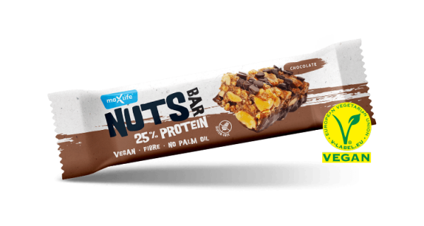 MAX SPORT s r.o. Nut Protein Bar Zvoľ príchuť: Čokoláda