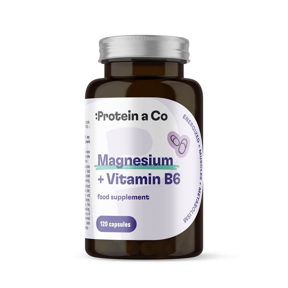 Protein&Co. Magnesium +B6 50 tbl. Množstvo: 60 cps Obrázek