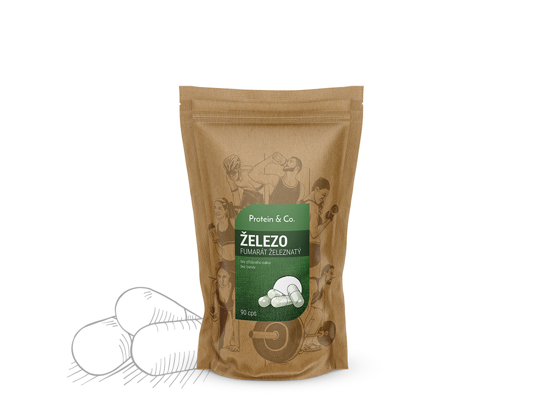 E-shop Protein & Co. Železo (fumarát železnatý) – 90 kapsúl