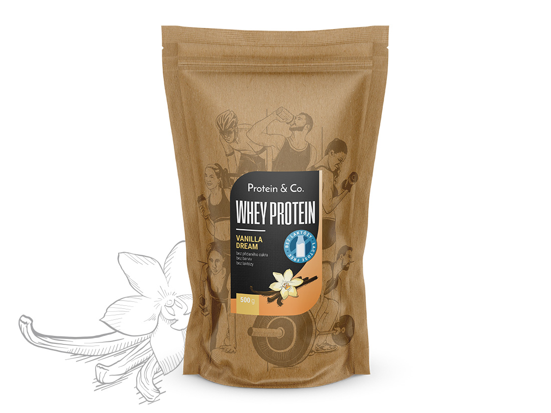 E-shop Protein & Co. Bezlaktózový CFM Whey Váha: 500 g, Zvoľ príchuť: Vanilla dream