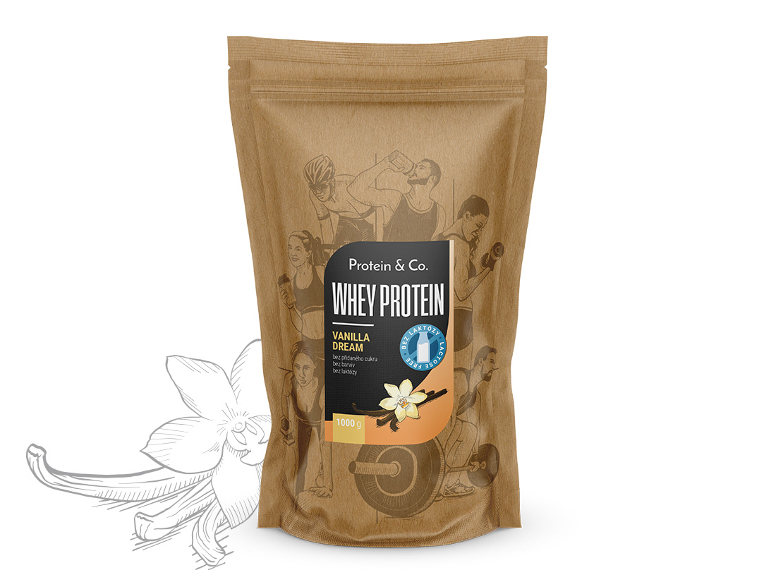 E-shop Protein & Co. Bezlaktózový CFM Whey Váha: 1 000 g, Zvoľ príchuť: Vanilla dream