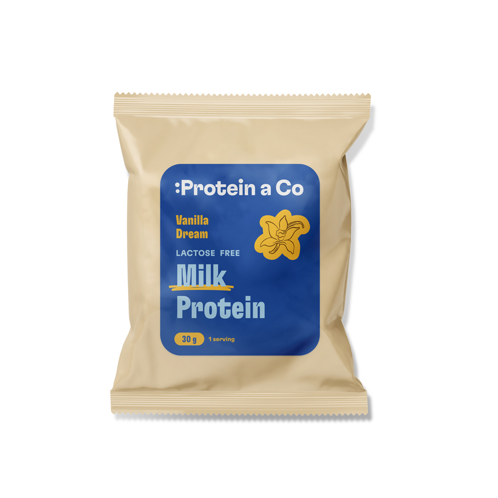 Protein & Co. MILK PROTEIN  Lactose free - 1 porce 30 g Zvol příchuť: Vanilla dream