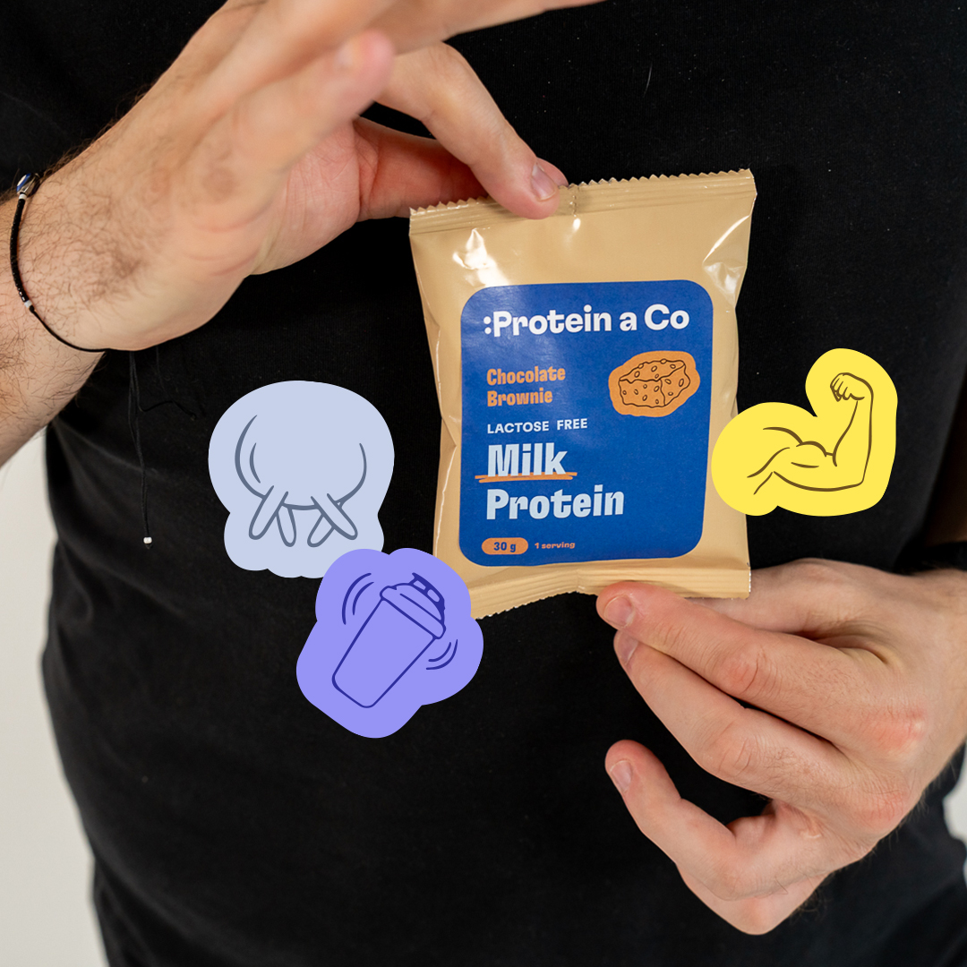Protein & Co. MILK PROTEIN  Lactose free - 1 porce 30 g Zvol příchuť: Chocolate brownie Obrázek