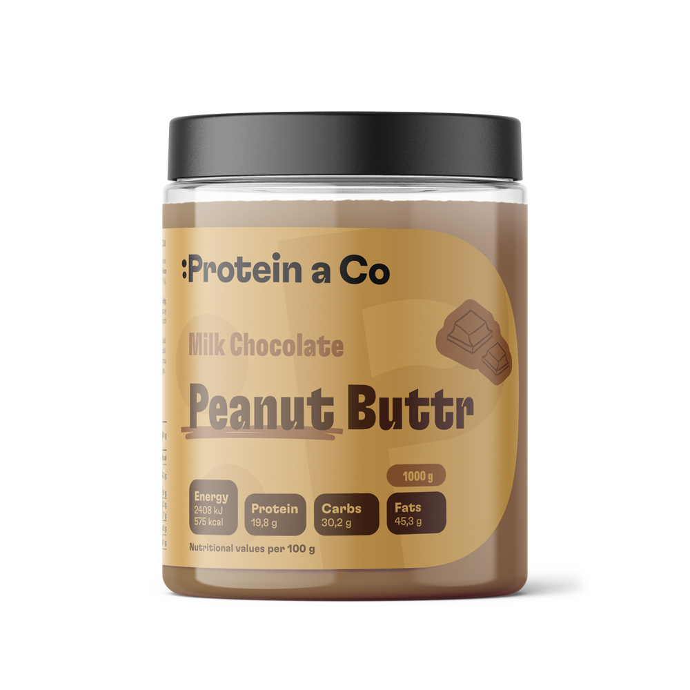 Protein & Co. Arašídový krém s mléčnou čokoládou 1 kg