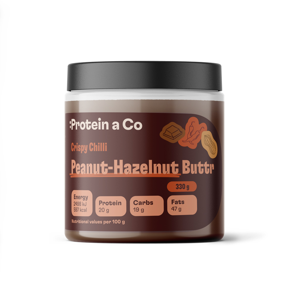 Protein & Co. Arašídový krém CRISPY CHILLI 330 g