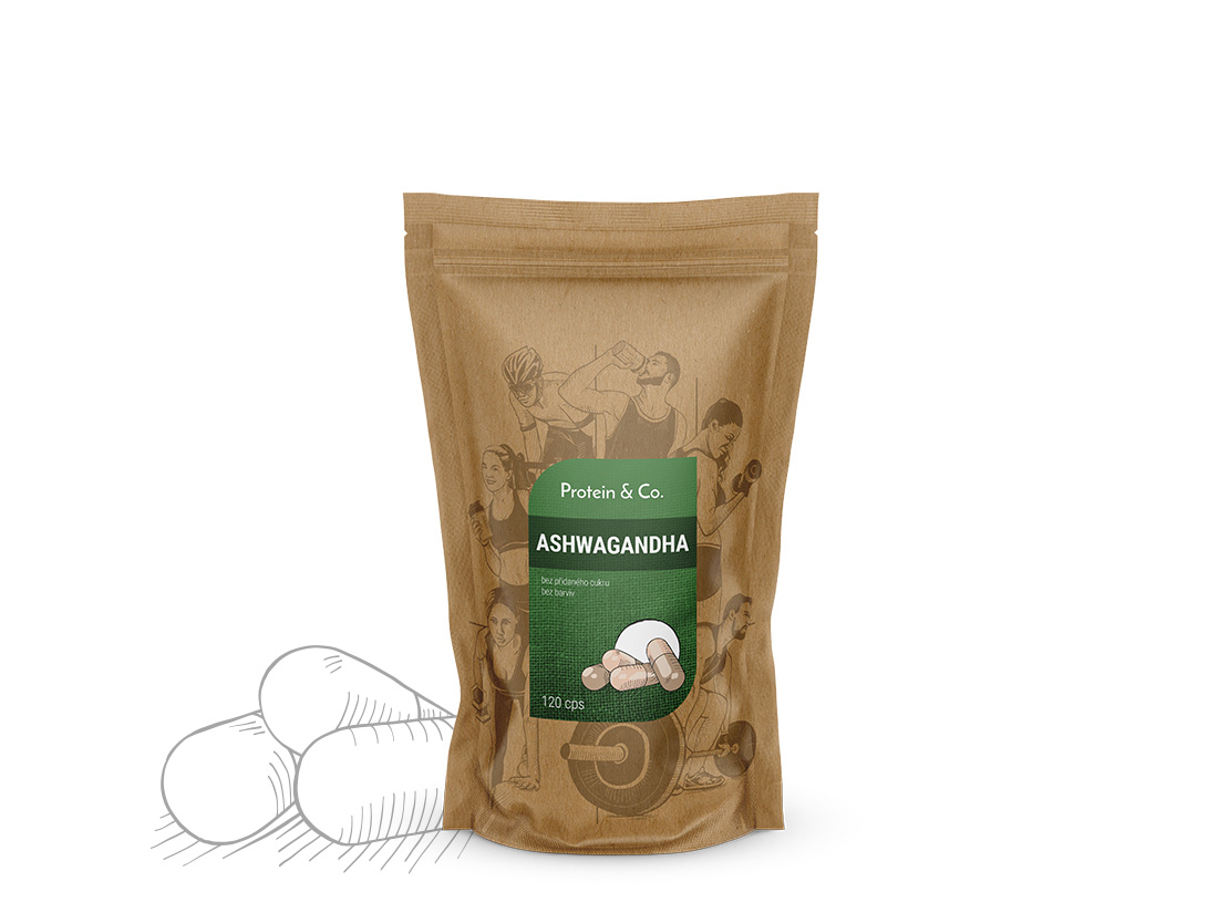 E-shop Protein & Co. Ashwagandha kapsule - doplnok stravy 120 kapsúl