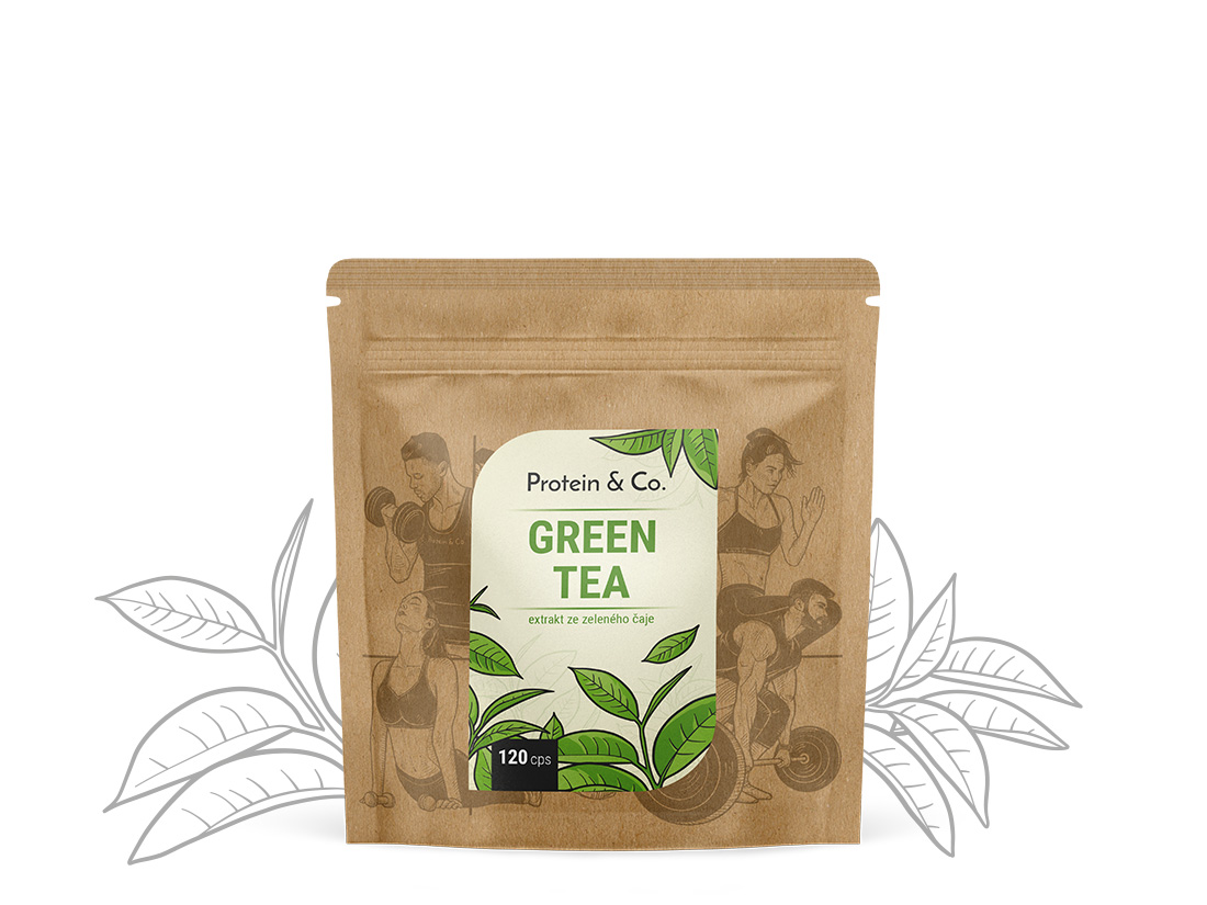 E-shop Protein & Co. Green tea extrakt - kapsule Množstvo: 120 cps