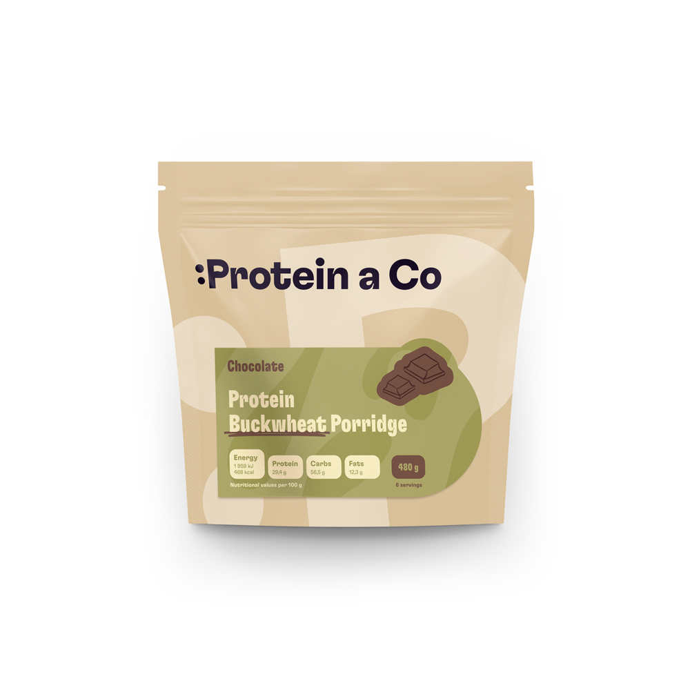 Protein & Co. Proteínové pohánkové kaše 480 g – 4 příchutě PRÍCHUŤ: Čokoláda Obrázek