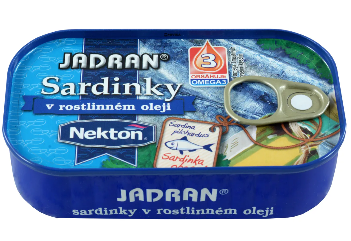 Jadran Sardinky v rostlinném oleji 125 g Obrázek