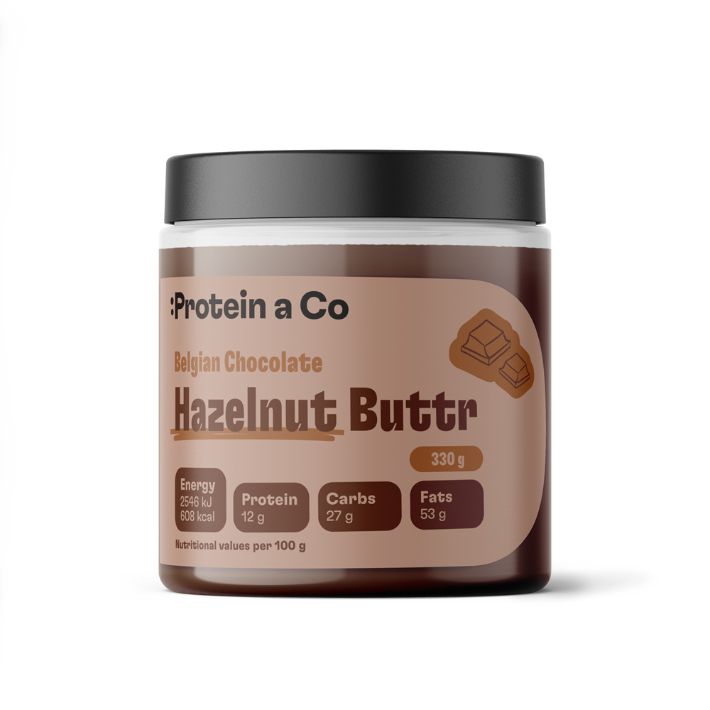 Protein & Co. Lískooříškový krém s belgickou čokoládou 330 g