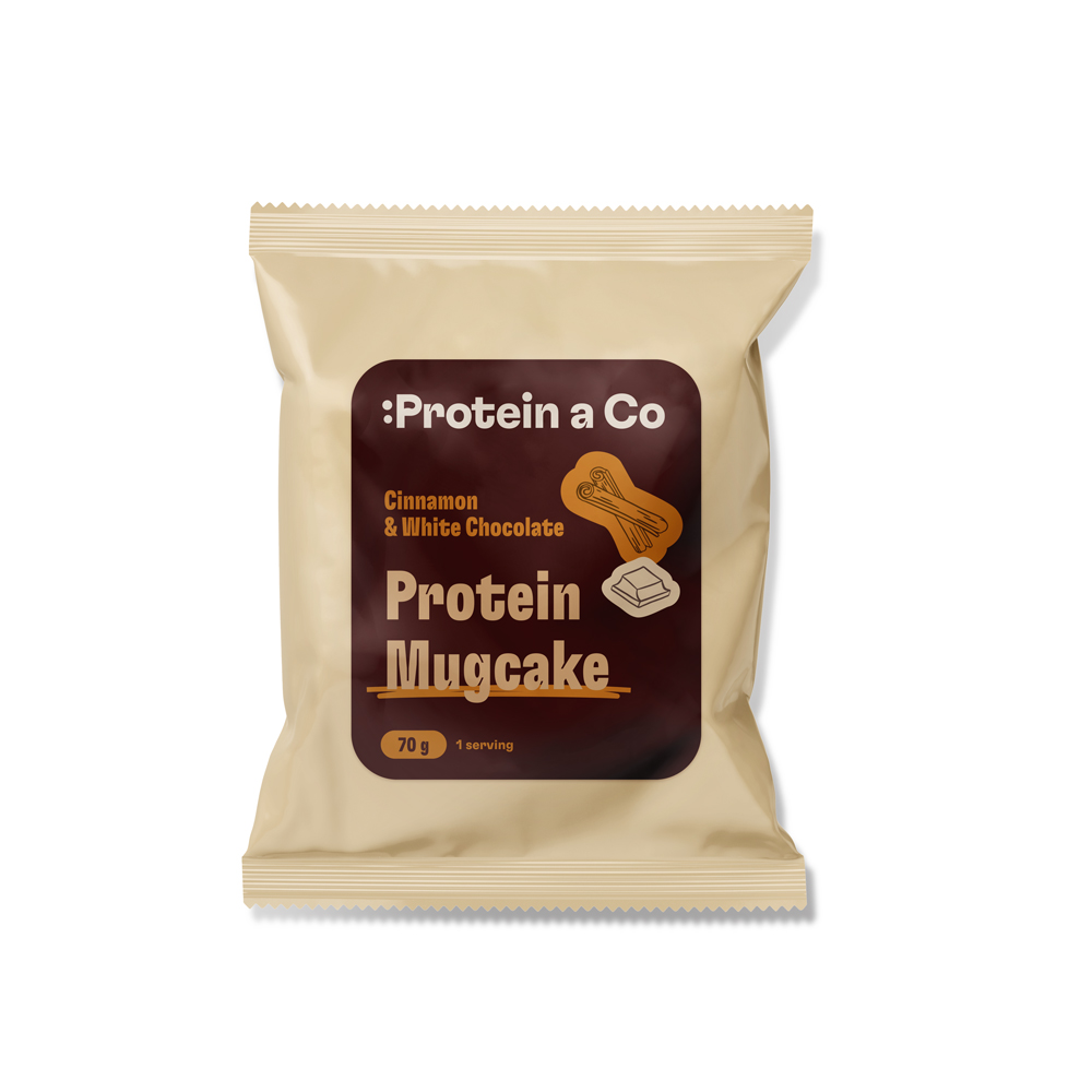 Protein & Co. Protein MugCake 70 g PRÍCHUŤ: Cinnamon & White Chocolate Obrázek