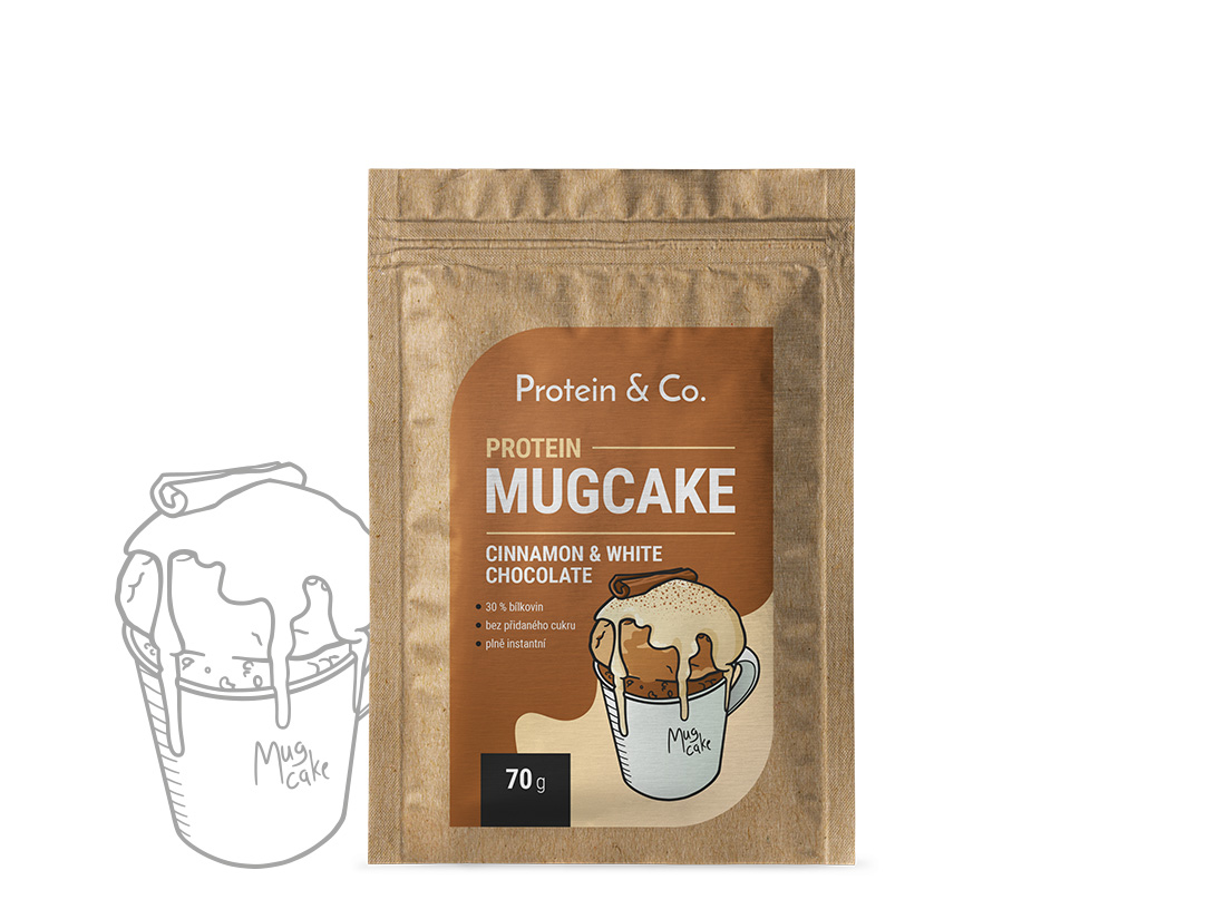 E-shop Protein & Co. Protein MugCake 70 g Zvoľ príchuť: Cinnamon & White Chocolate