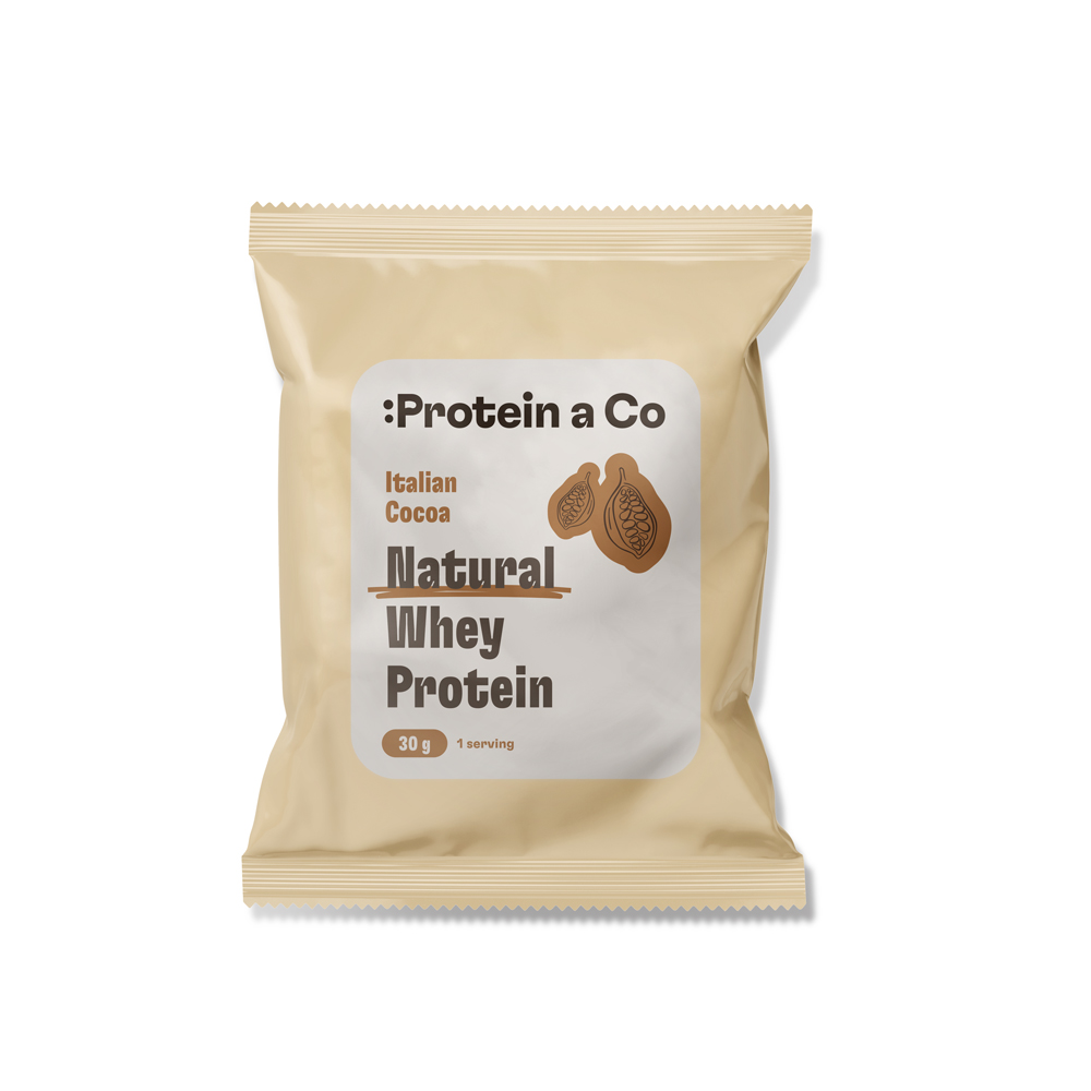 Protein&Co. NATURAL WHEY 30 g Zvol příchuť: Dried strawberries Obrázek