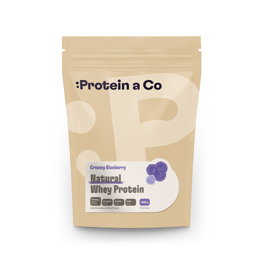 Protein&Co. Natural Whey 1 kg Váha: 1 000 g, Zvol příchuť: Dried strawberries Obrázek