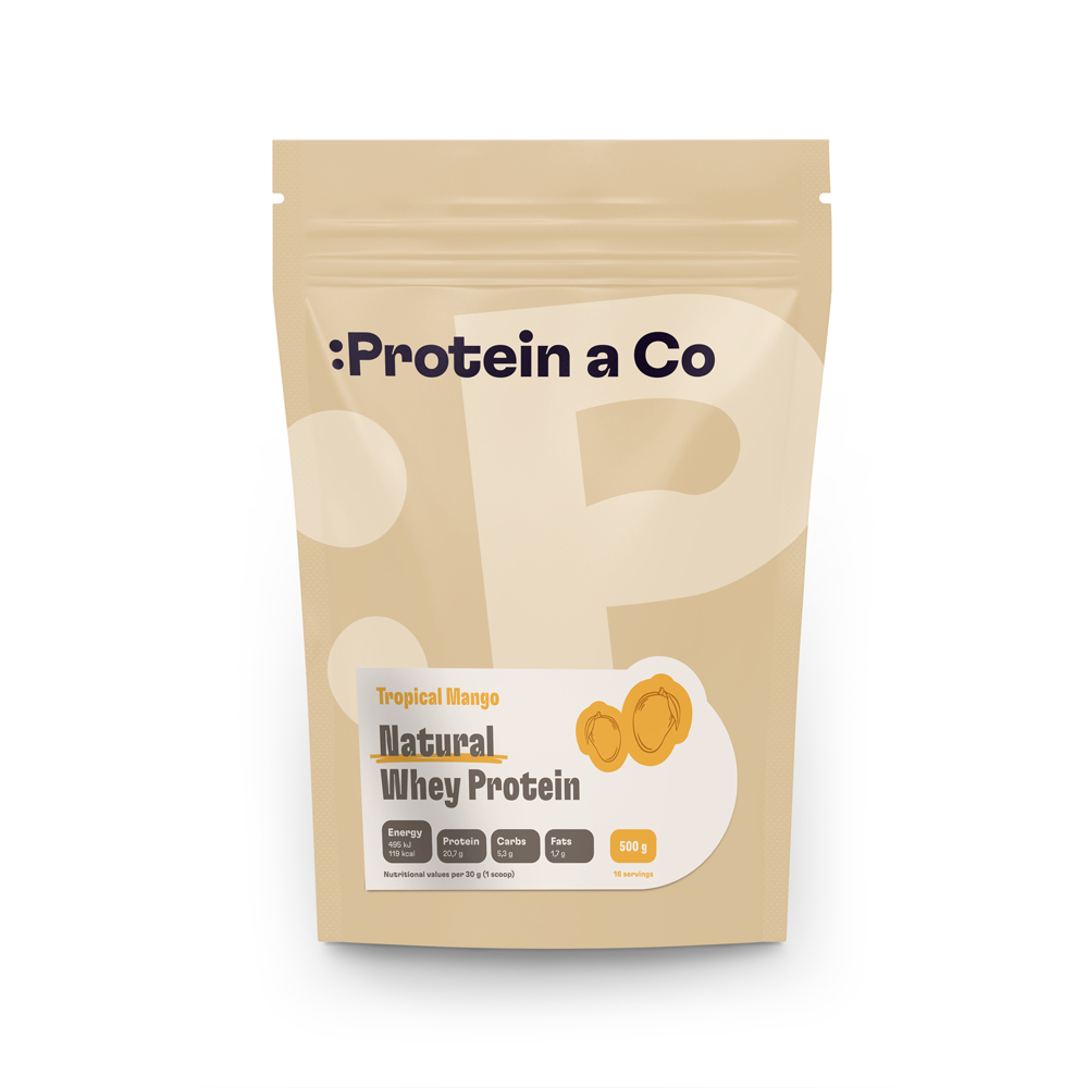 Protein&Co. Natural Whey 1 kg Váha: 1 000 g, Zvol příchuť: Dried strawberries Obrázek