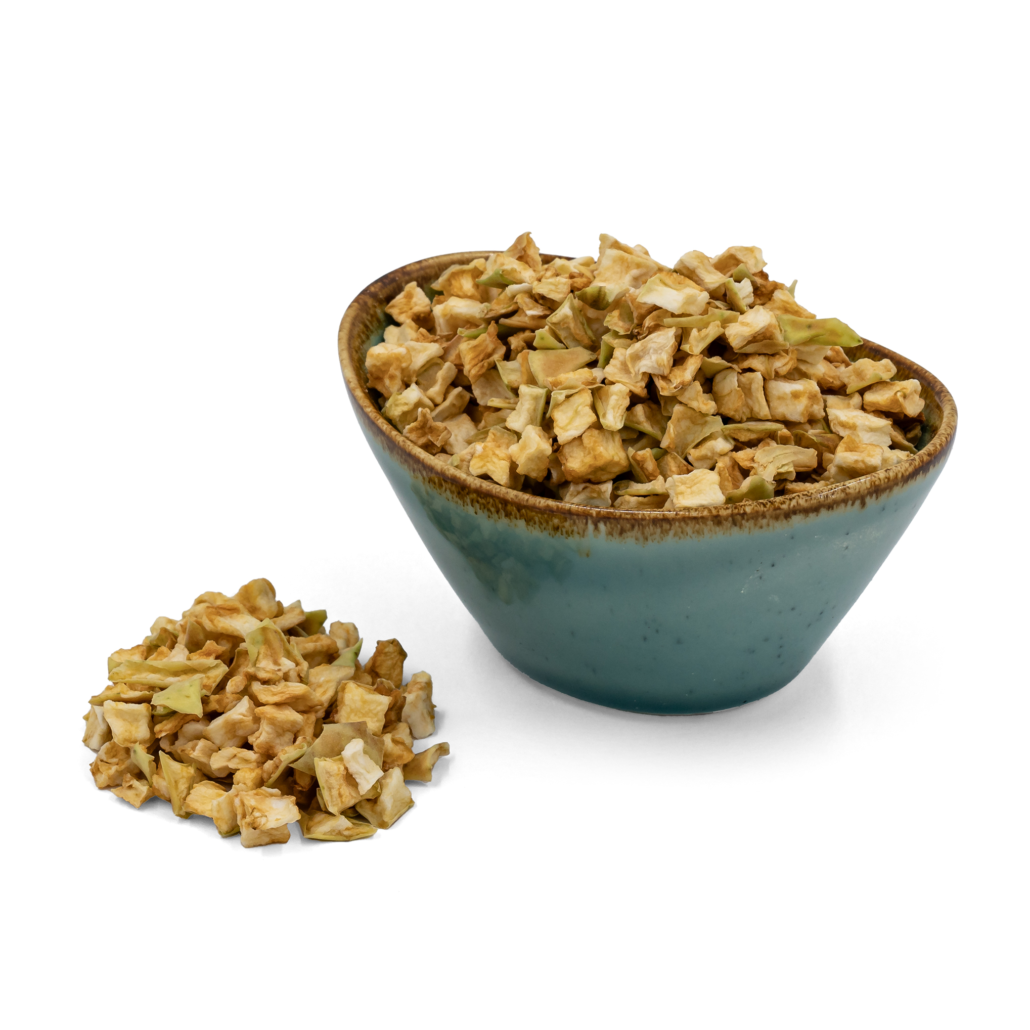Protein & Co. Sušené jablčné kocky – nesírené Váha: 80 g Obrázek