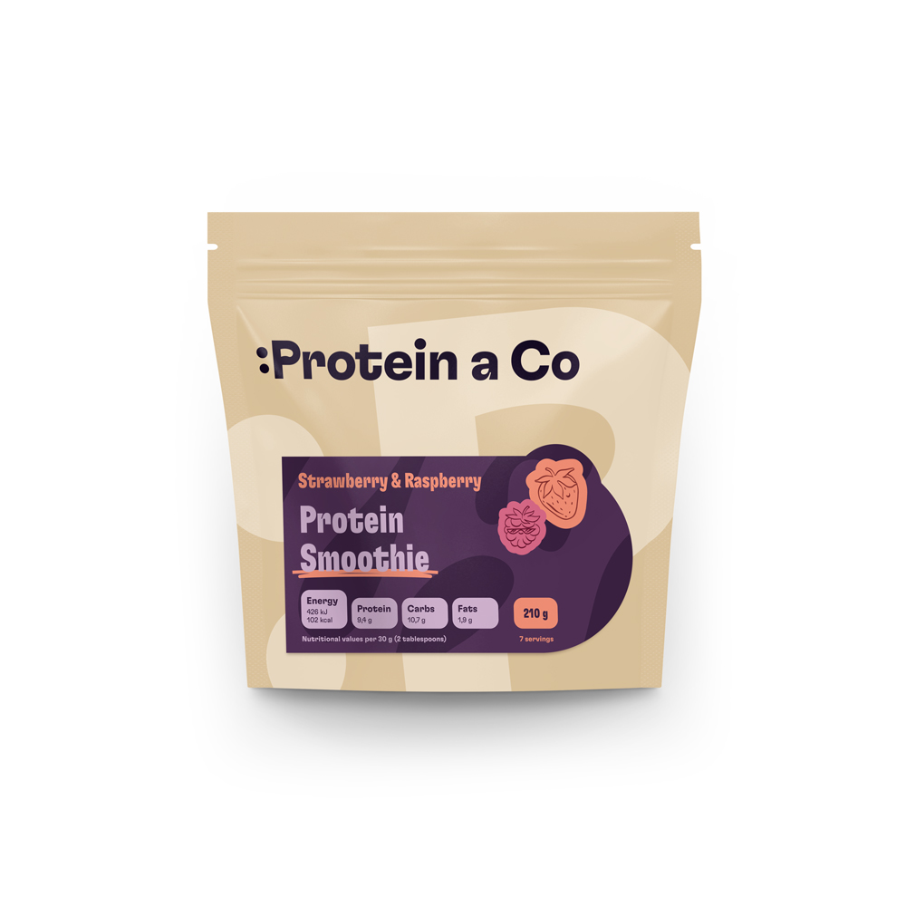 Protein & Co. Protein Smoothie 210 g Vyber si z těchto lahodných příchutí: Strawberry