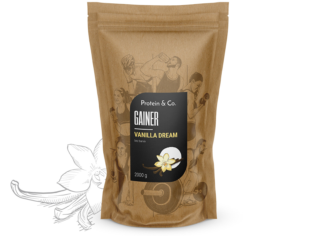 E-shop Protein&Co. Gainer 2kg Zvoľ príchuť: Vanilla dream