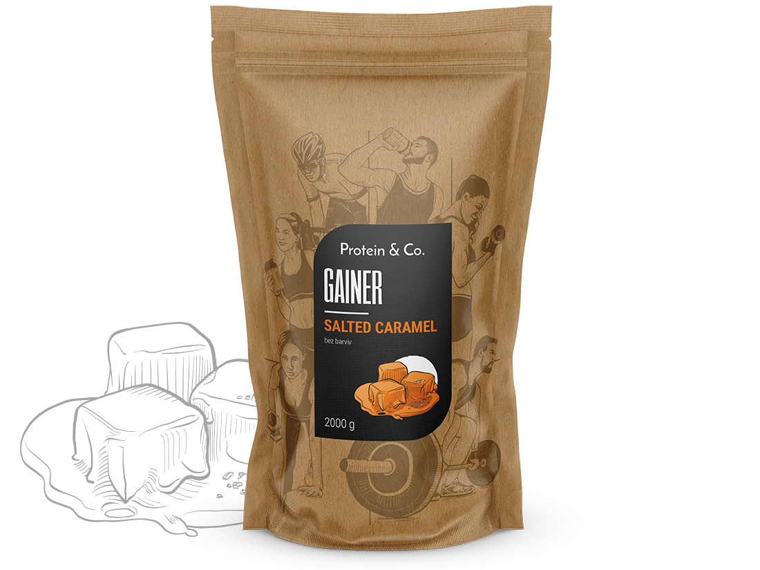 E-shop Protein&Co. Gainer 2kg Zvoľ príchuť: Salted caramel