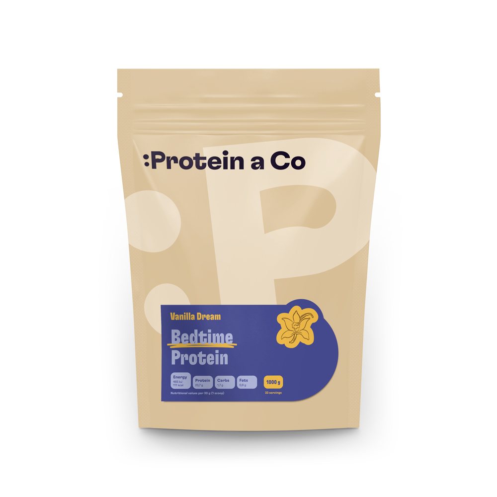 Protein & Co. BEDTIME protein 1 kg Zvol příchuť: Vanilla dream Obrázek
