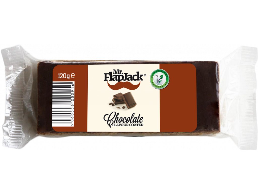 E-shop Mr. Flapjack 120 g – 6 príchutí Zvoľ príchuť: Čokoláda