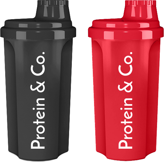 Shaker Protein & Co. 700 ml Barva: Červená Obrázek