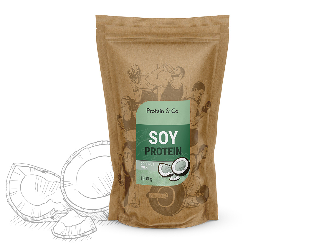 E-shop Protein & Co. Sójový proteín ochutený – 1 kg Zvoľ príchuť: Coconut milk