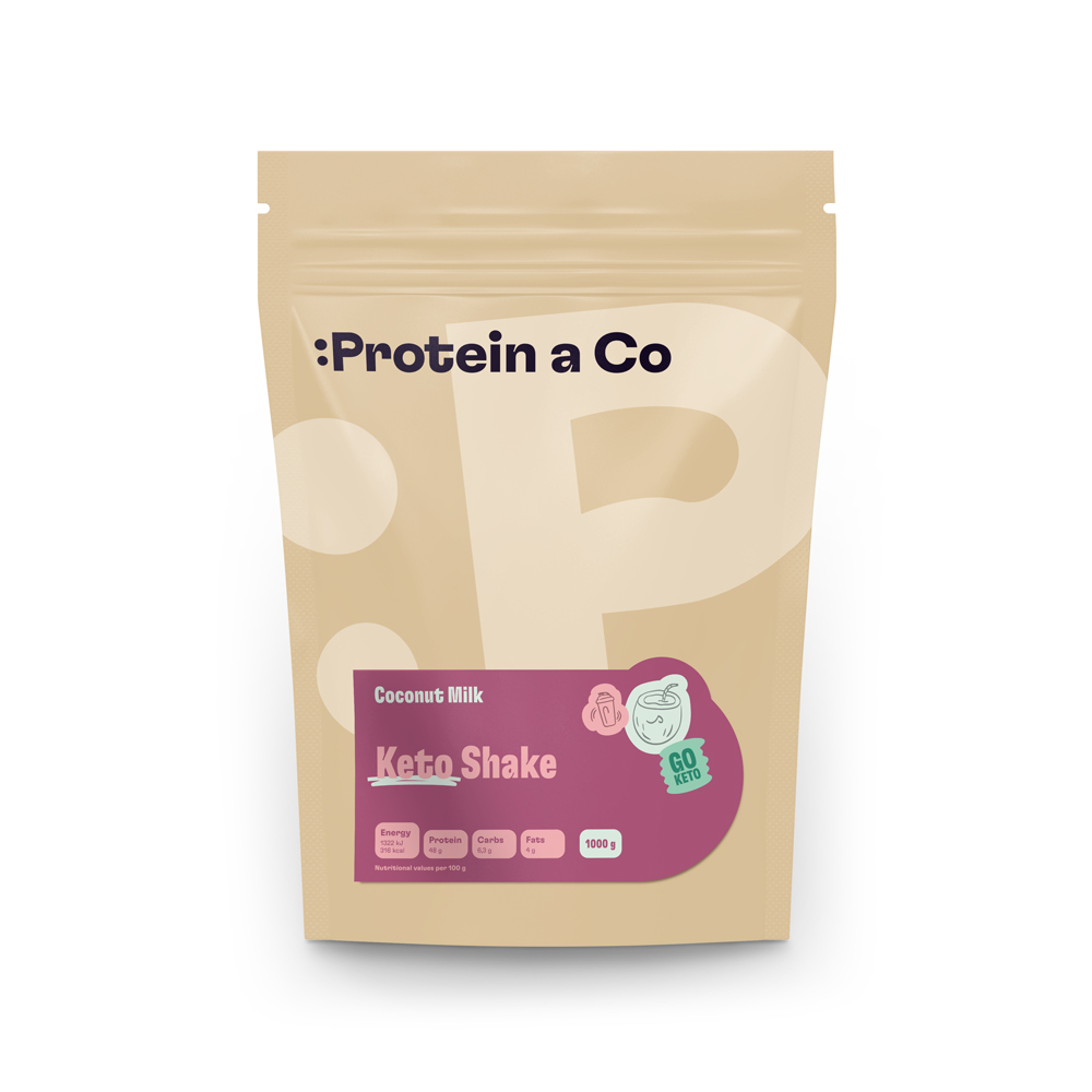 Protein&Co. Ketoshake – proteinový dietní koktejl 1 kg Zvol příchuť: Banana split, Množství: 500 g