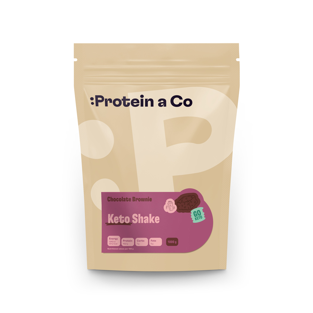 Protein&Co. Ketoshake – proteinový dietní koktejl 1 kg Zvol příchuť: Banana split, Množství: 1000 g
