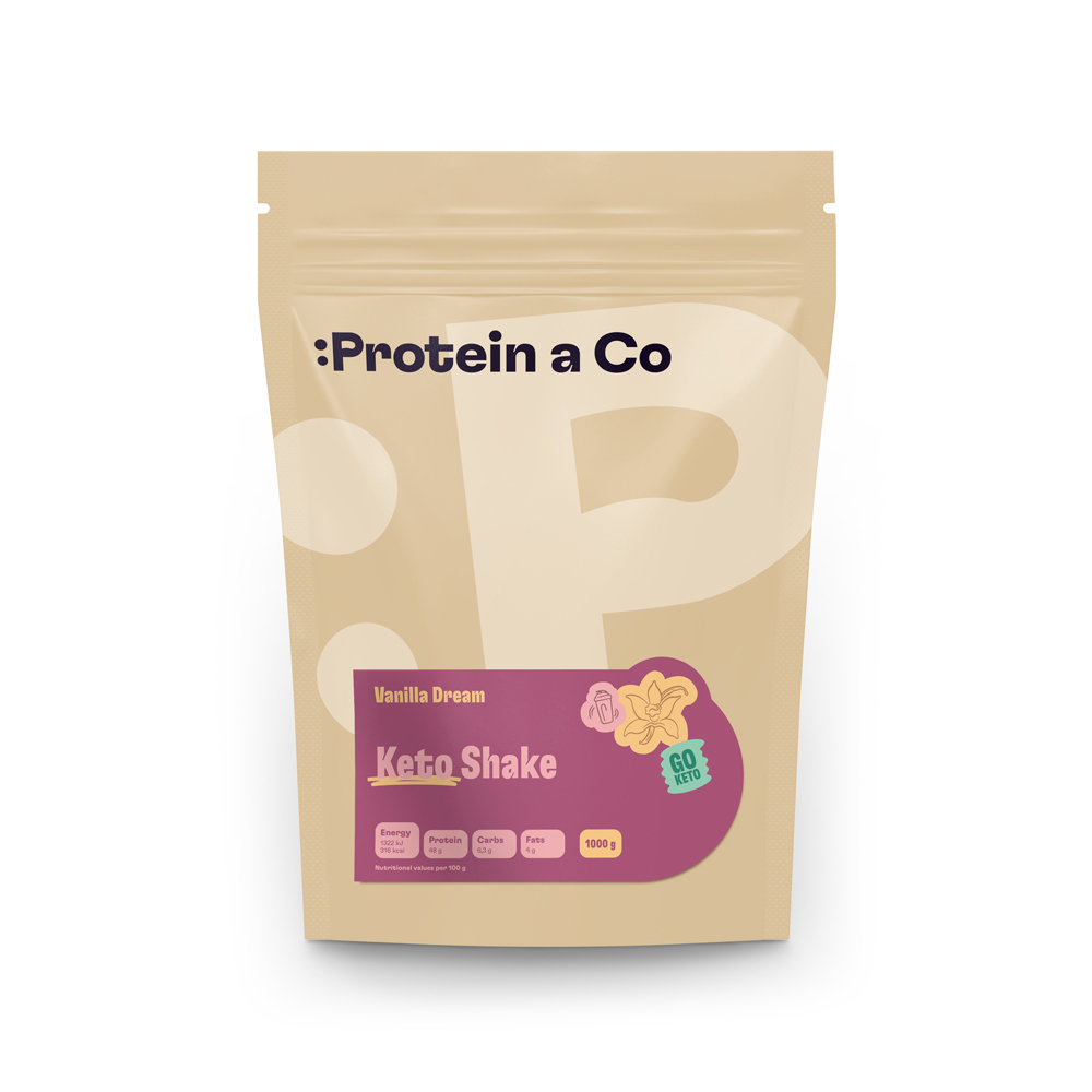 Protein&Co. Ketoshake – proteinový dietní koktejl 1 kg Zvol příchuť: Salted caramel, Množství: 1000 g