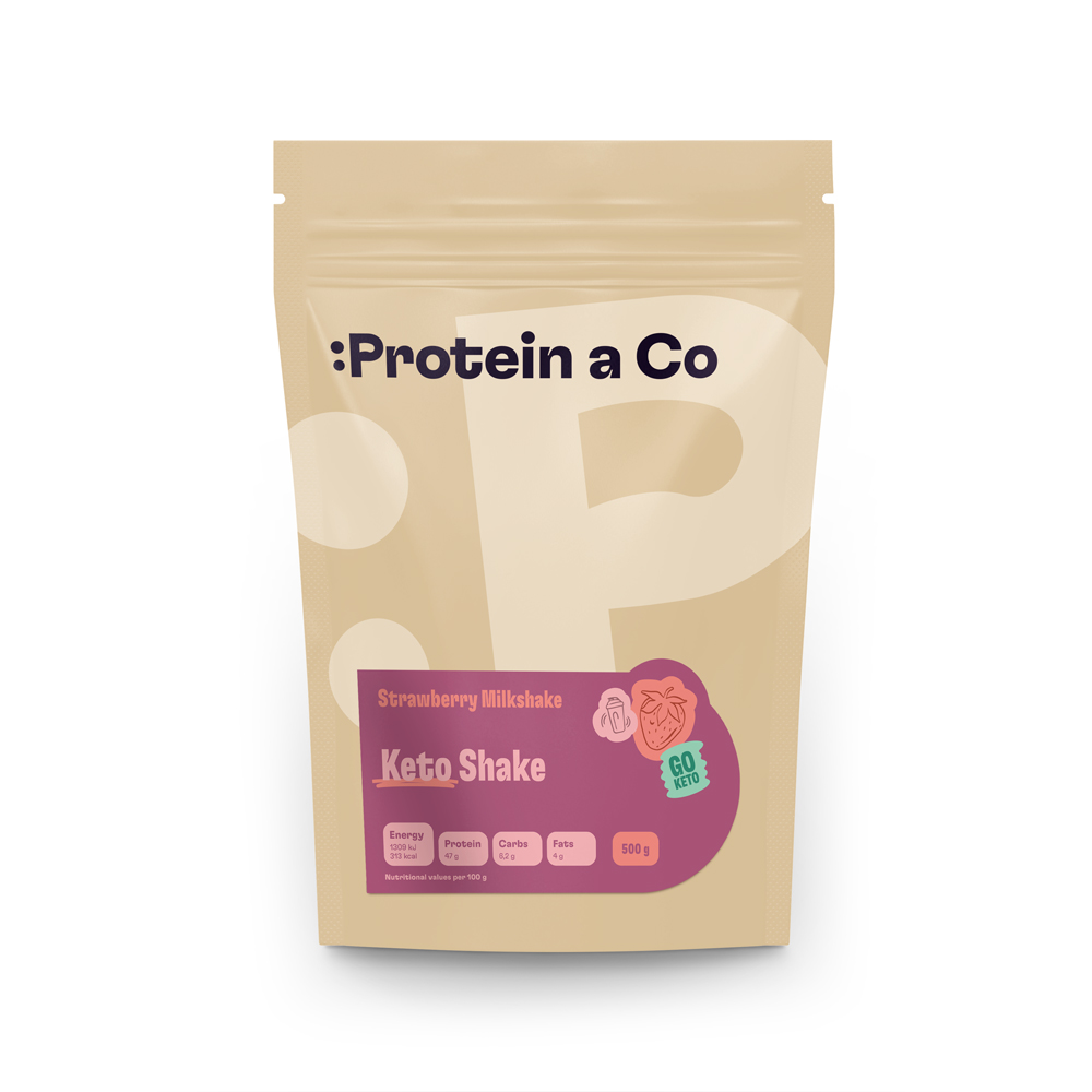 Protein&Co. Ketoshake – proteinový dietní koktejl 1 kg Zvol příchuť: Vanilla dream, Množství: 500 g