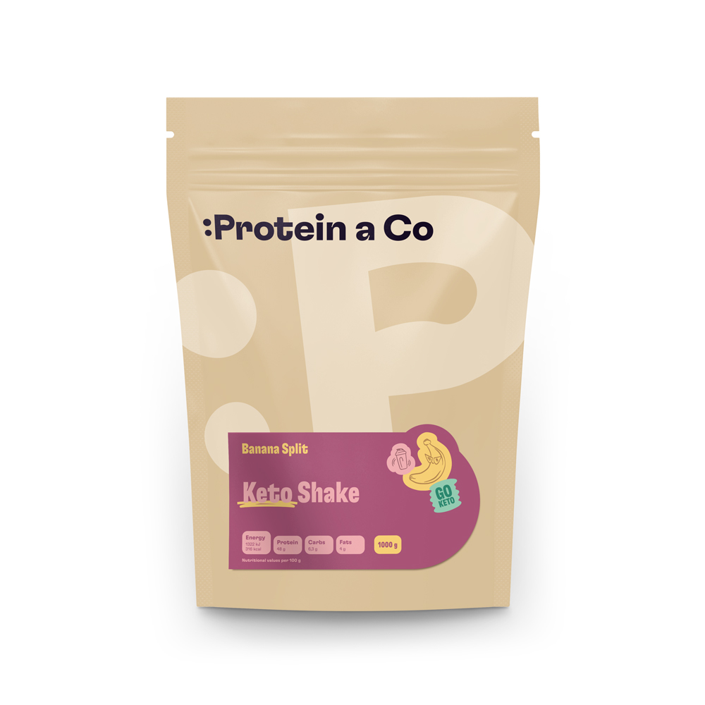 Protein&Co. Ketoshake – proteinový dietní koktejl 1 kg Zvol příchuť: Biscuit cookie, Množství: 1000 g