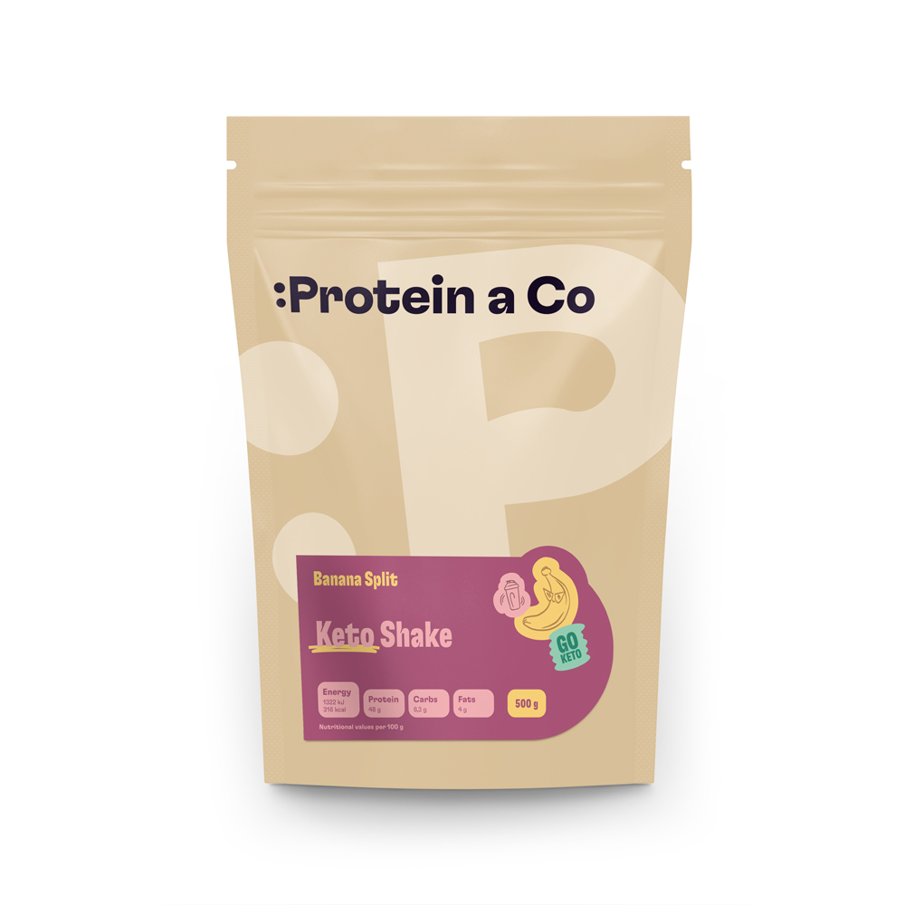 Protein&Co. Ketoshake – proteinový dietní koktejl 1 kg Zvol příchuť: Chocolate brownie, Množství: 500 g