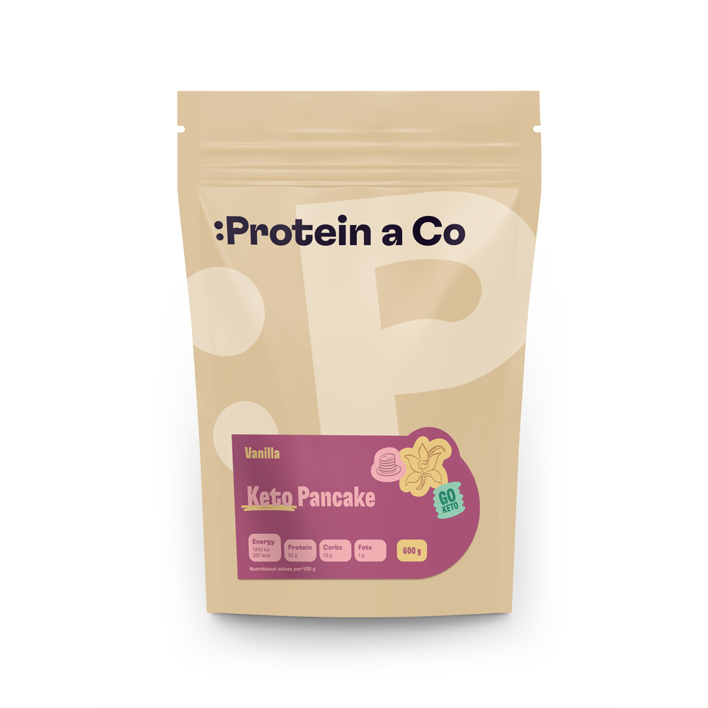 Protein & Co. Keto proteinové palačinky Váha: 600 g, Zvol příchuť: Vanilka