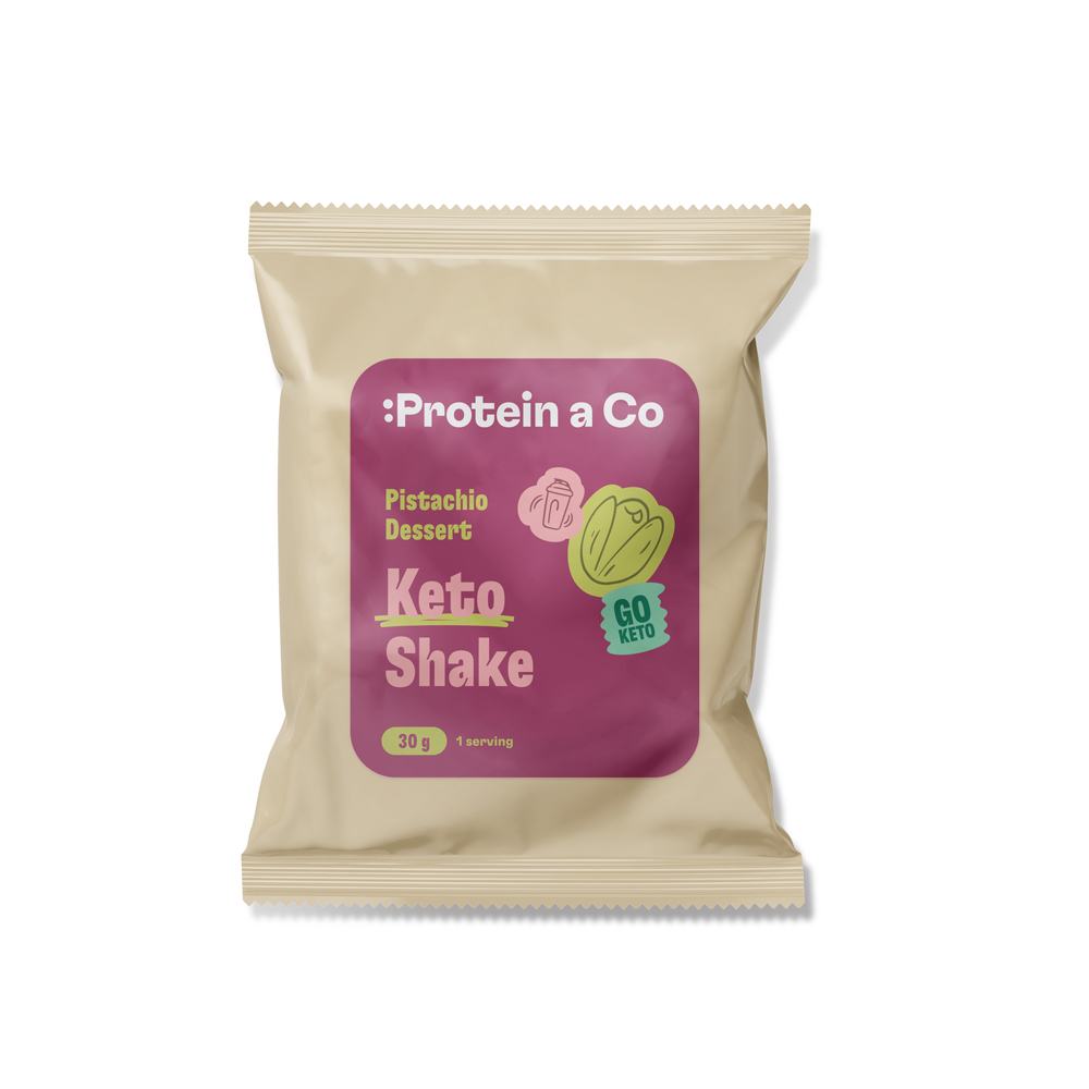 Protein & Co. Ketoshake  – 1 porce 30 g Zvol příchuť: Pistachio dessert