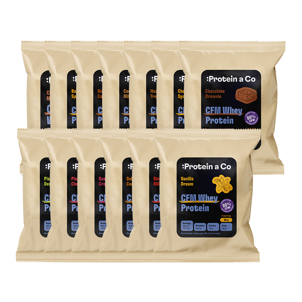 Protein&Co. CFM whey protein 80 - 9x30g Obrázek