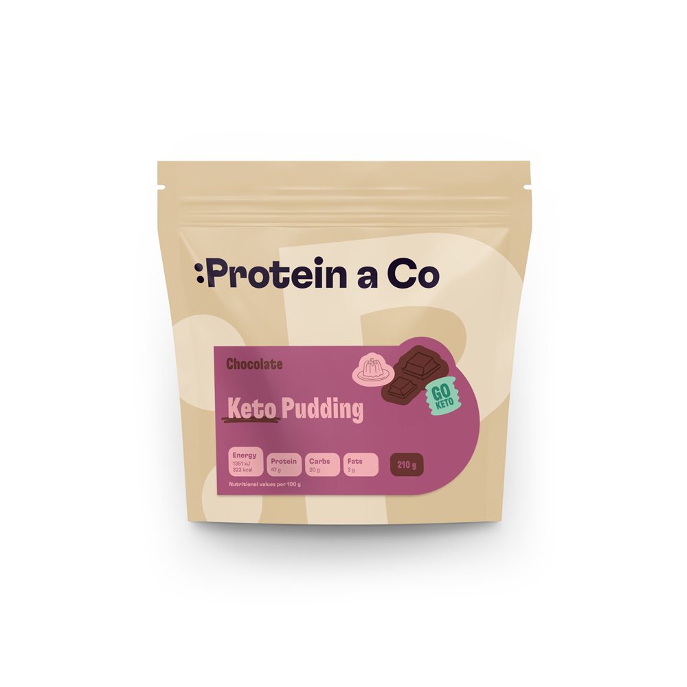 Protein & Co. Keto proteinový pudding Váha: 600 g, Zvol příchuť: Banán